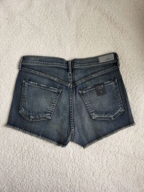 Agolde ANJA High Waist Denim Cutoff Shorts Stretch 30 NWT Distressed